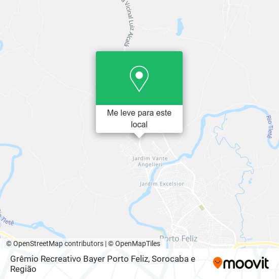 Grêmio Recreativo Bayer Porto Feliz mapa