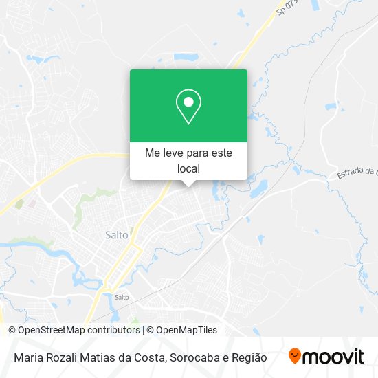 Maria Rozali Matias da Costa mapa