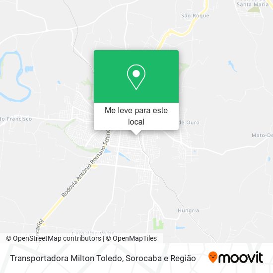 Transportadora Milton Toledo mapa