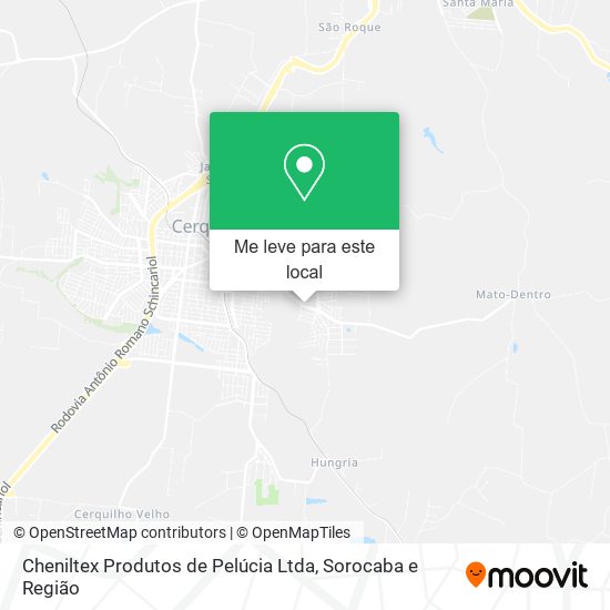 Cheniltex Produtos de Pelúcia Ltda mapa