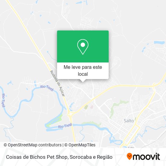 Coisas de Bichos Pet Shop mapa