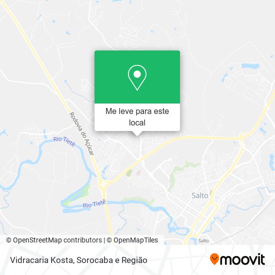Vidracaria Kosta mapa