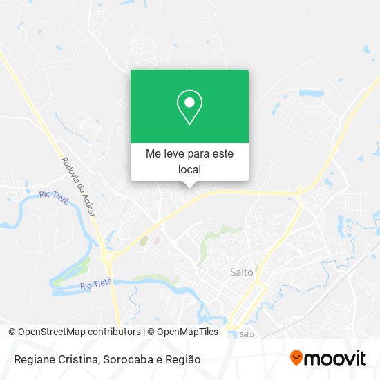 Regiane Cristina mapa