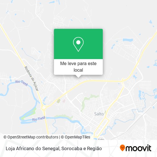 Loja Africano do Senegal mapa