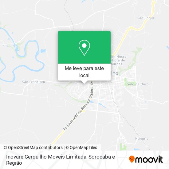 Inovare Cerquilho Moveis Limitada mapa