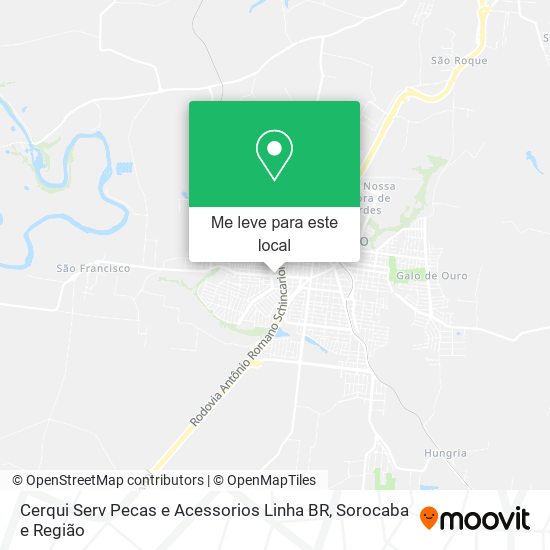 Cerqui Serv Pecas e Acessorios Linha BR mapa