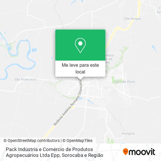 Pack Indústria e Comércio de Produtos Agropecuários Ltda Epp mapa