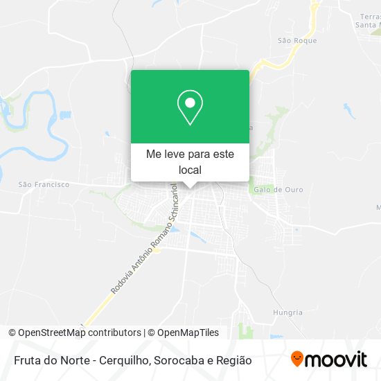 Fruta do Norte - Cerquilho mapa