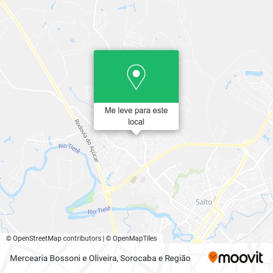 Mercearia Bossoni e Oliveira mapa