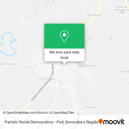 Partido Social Democratico - Psd mapa