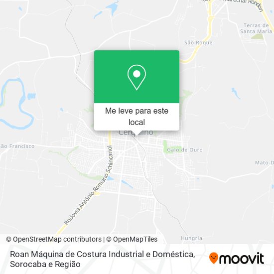 Roan Máquina de Costura Industrial e Doméstica mapa