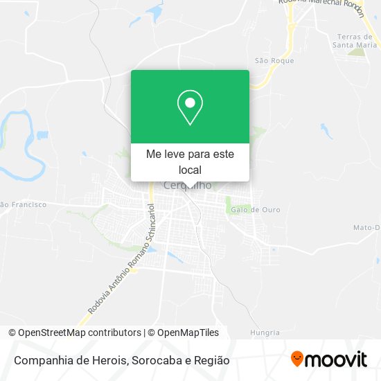 Companhia de Herois mapa