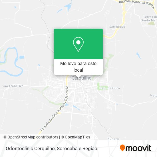 Odontoclinic Cerquilho mapa