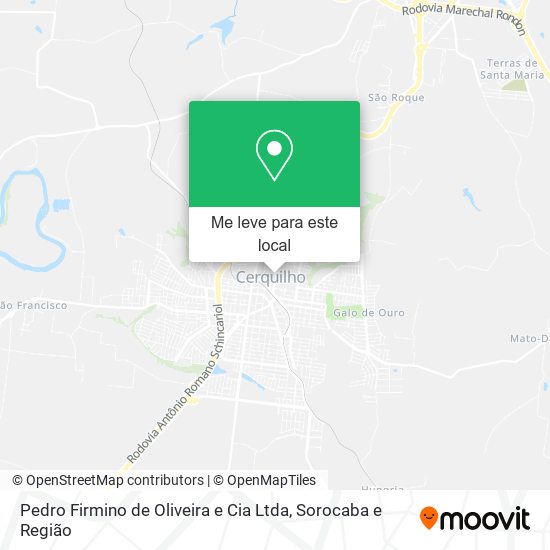 Pedro Firmino de Oliveira e Cia Ltda mapa