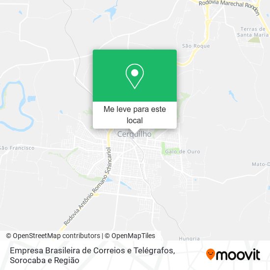 Empresa Brasileira de Correios e Telégrafos mapa