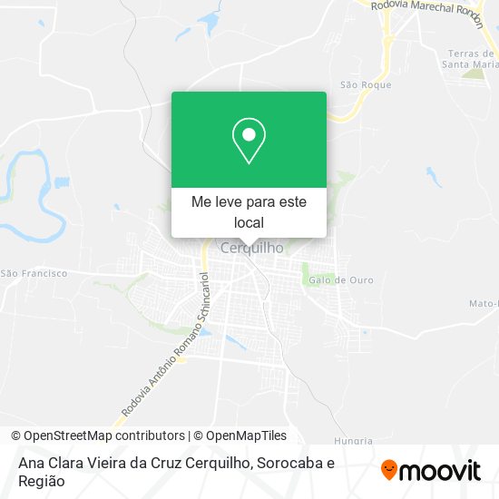 Ana Clara Vieira da Cruz Cerquilho mapa