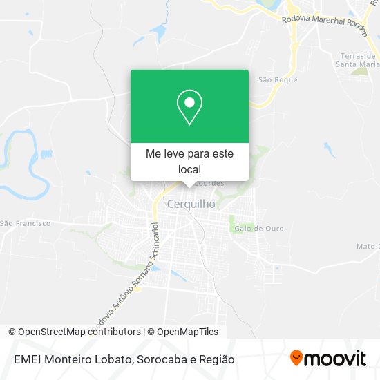 EMEI Monteiro Lobato mapa