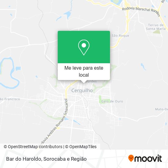 Bar do Haroldo mapa