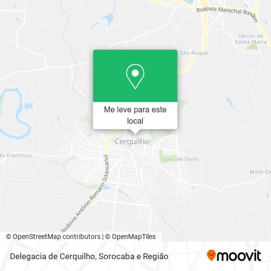 Delegacia de Cerquilho mapa