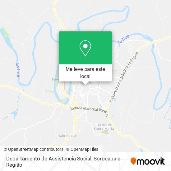 Departamento de Assistência Social mapa