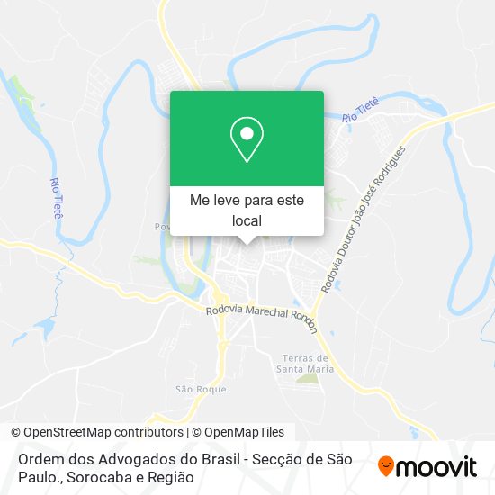 Ordem dos Advogados do Brasil - Secção de São Paulo. mapa