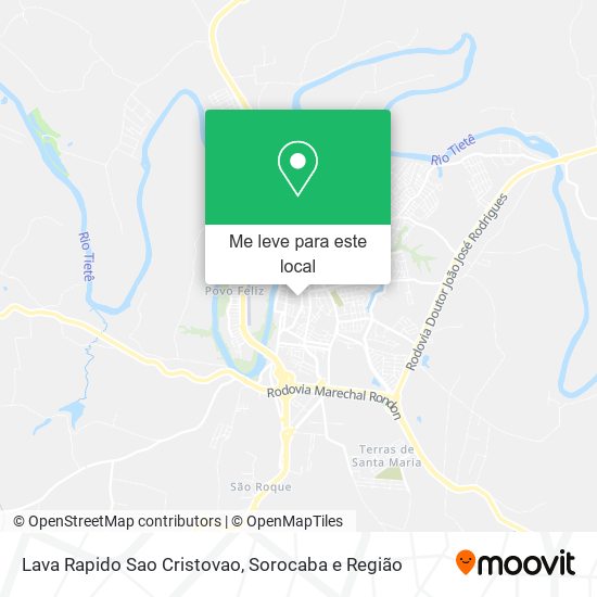 Lava Rapido Sao Cristovao mapa