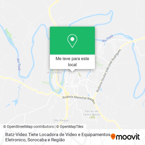 Batz-Video Tiete Locadora de Video e Equipamentos Eletronico mapa