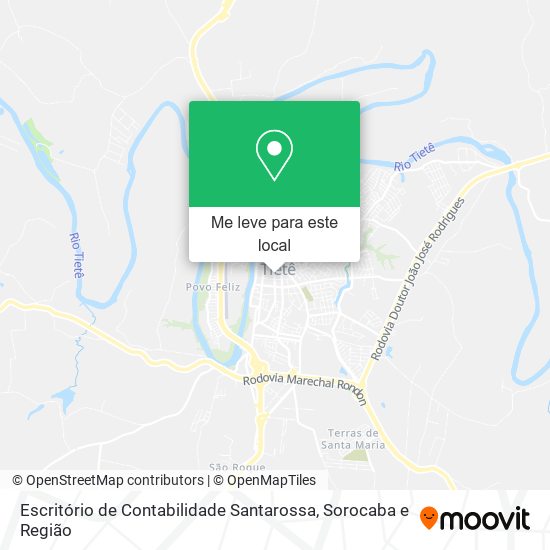 Escritório de Contabilidade Santarossa mapa