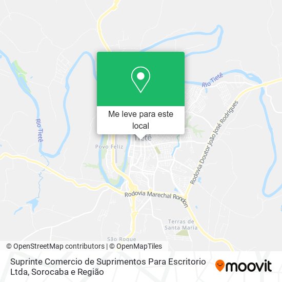 Suprinte Comercio de Suprimentos Para Escritorio Ltda mapa