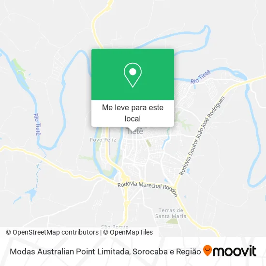 Modas Australian Point Limitada mapa