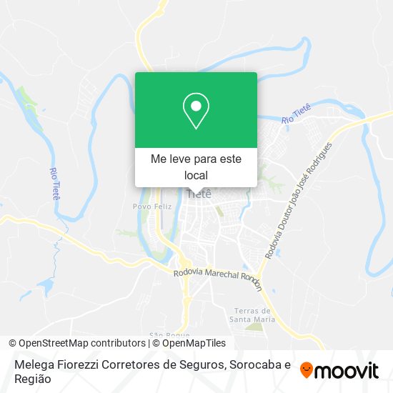 Melega Fiorezzi Corretores de Seguros mapa