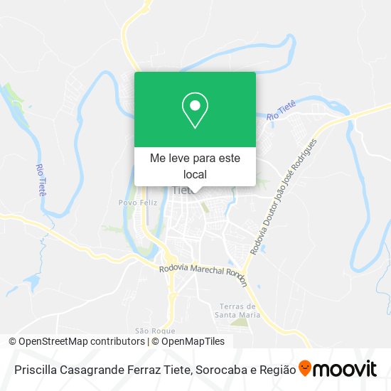 Priscilla Casagrande Ferraz Tiete mapa