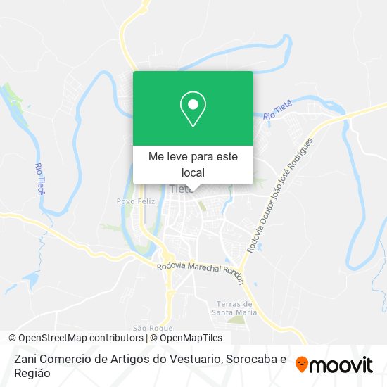 Zani Comercio de Artigos do Vestuario mapa