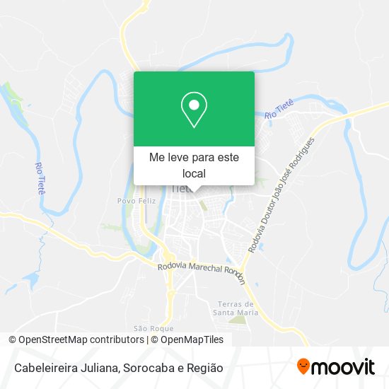 Cabeleireira Juliana mapa