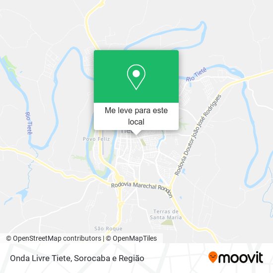 Onda Livre Tiete mapa