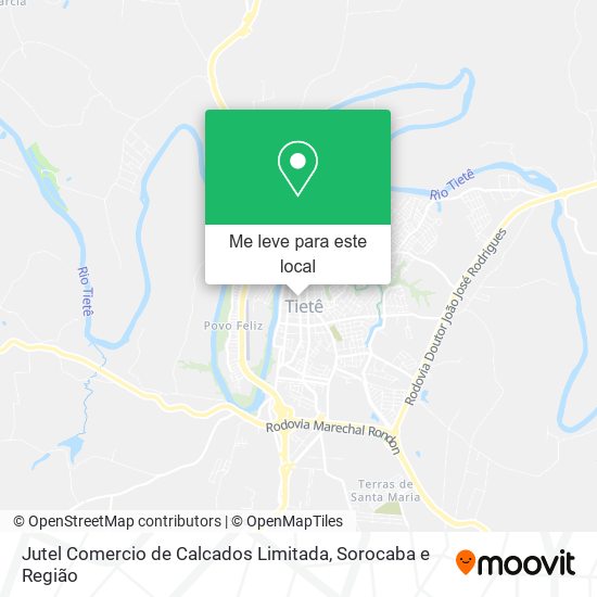 Jutel Comercio de Calcados Limitada mapa