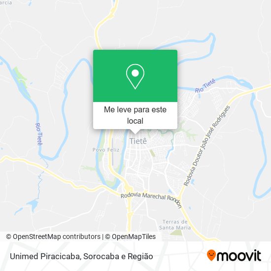 Unimed Piracicaba mapa