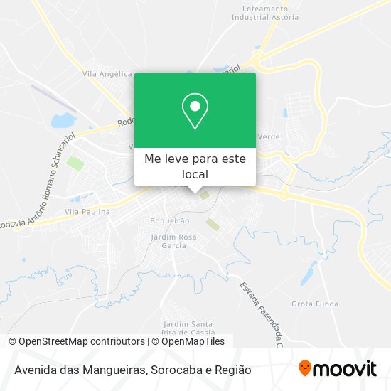 Avenida das Mangueiras mapa