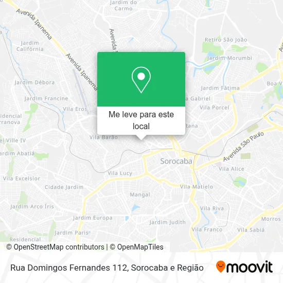 Rua Domingos Fernandes 112 mapa