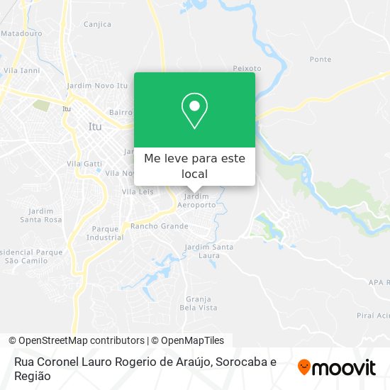 Rua Coronel Lauro Rogerio de Araújo mapa