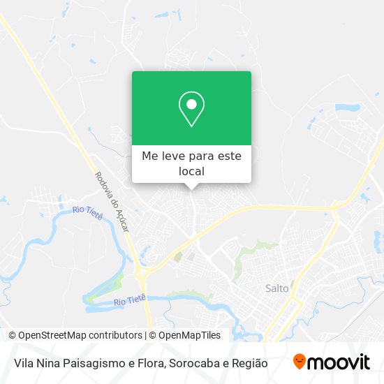 Vila Nina Paisagismo e Flora mapa