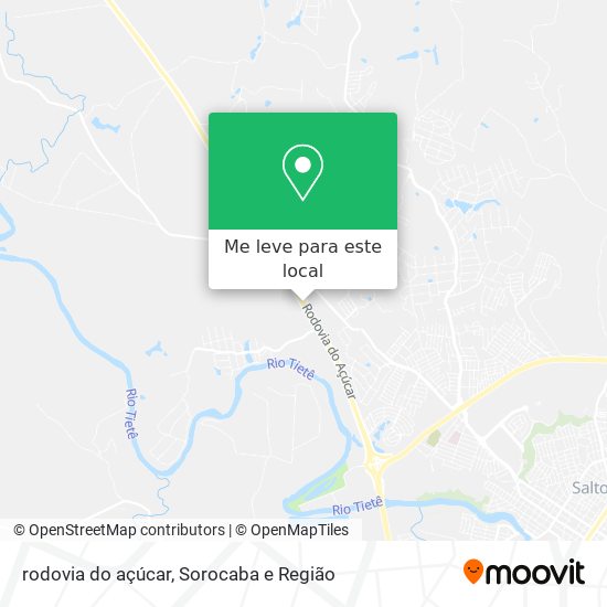 rodovia do açúcar mapa