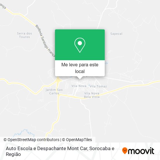 Auto Escola e Despachante Mont Car mapa