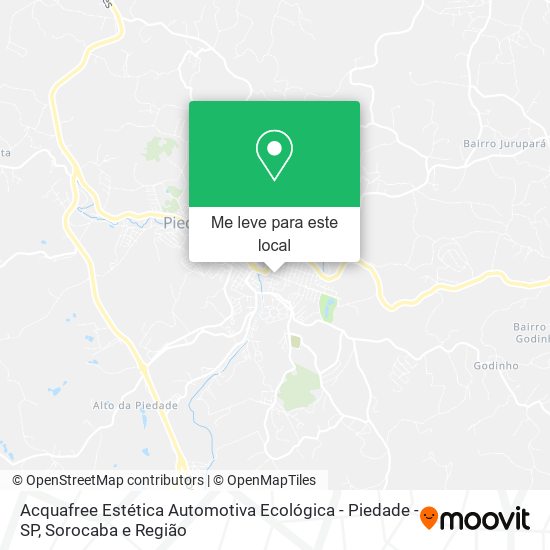 Acquafree Estética Automotiva Ecológica - Piedade - SP mapa