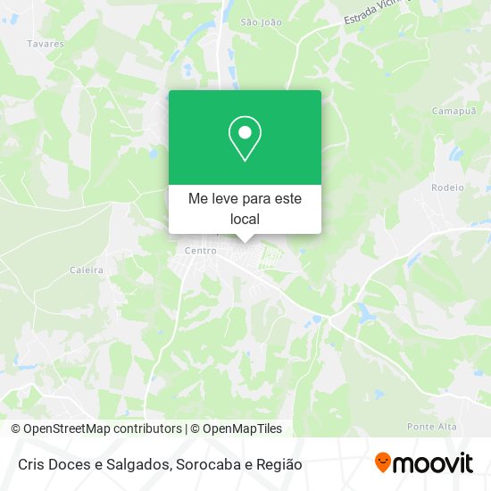 Cris Doces e Salgados mapa