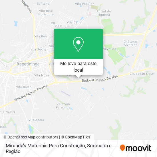 Miranda's Materiais Para Construção mapa