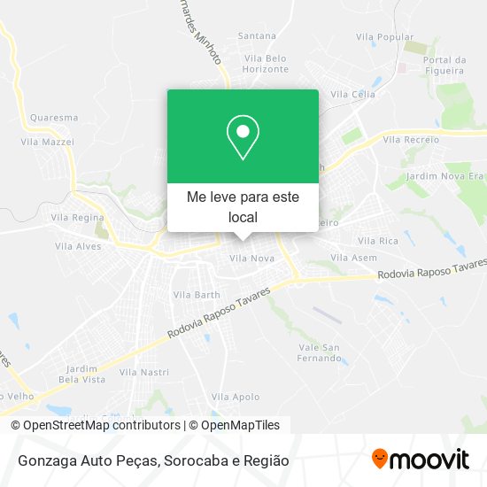 Gonzaga Auto Peças mapa