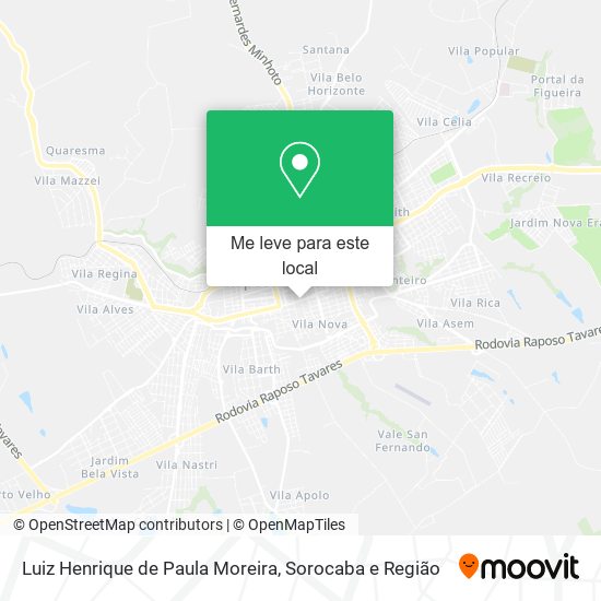 Luiz Henrique de Paula Moreira mapa