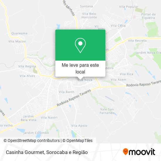 Casinha Gourmet mapa