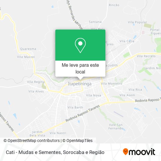 Cati - Mudas e Sementes mapa